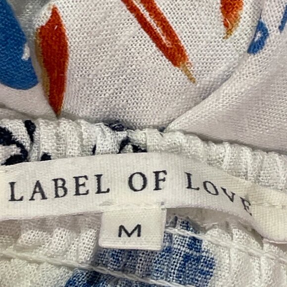 ANTHROPOLOGIE +Label of Love "Portofino" Maxi Sundress Floral White/Blue Women M - Picture 5 of 13